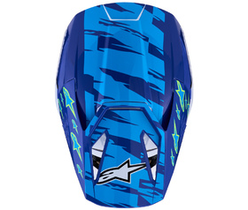 Casque cross Enfant Alpinestars S-M3 Falcon Bleu 2027 Dessus