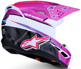 Casque cross Enfant Alpinestars S-M3 Falcon Rose 2027 Côté