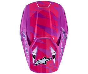 Casque cross Enfant Alpinestars S-M3 Falcon Rose 2027 Dessus