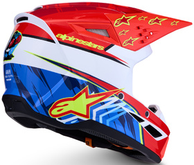 Casque cross Enfant Alpinestars S-M3 Falcon Rouge 2027 Côté