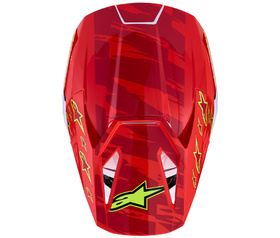 Casque cross Enfant Alpinestars S-M3 Falcon Rouge 2027 Dessus