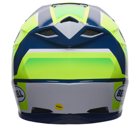 Casque cross Enfant Bell MX-10 Mips Spiral Jaune Fluo 2027 Derrière