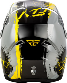 Casque cross Enfant Fly Racing Kinetic Drip Gris 2027 Derrière