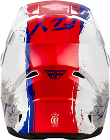 Casque cross Enfant Fly Racing Kinetic Drip Rouge 2027 Derrière