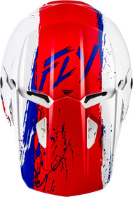 Casque cross Enfant Fly Racing Kinetic Drip Rouge 2027 Dessus