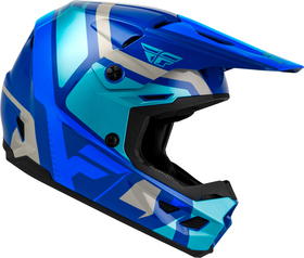 Casque cross Enfant Fly Racing Kinetic Scrap Bleu 2027 Côté