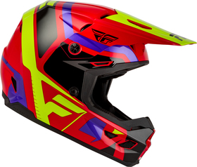Casque cross Enfant Fly Racing Kinetic Scrap Rouge 2027 Côté