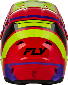 Casque cross Enfant Fly Racing Kinetic Scrap Rouge 2027 Derrière