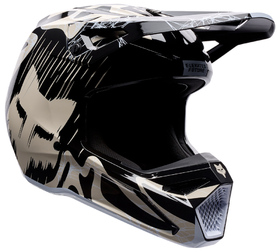 Casque cross Enfant Fox V1 Diffuse Noir 2026