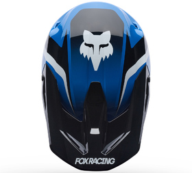 Casque cross Enfant Fox V1 Frame Bleu 2027 Dessus