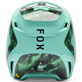 Casque cross Enfant Fox V1 Kairos Turquoise 2026 Derrière