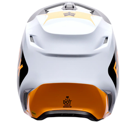 Casque cross Enfant Fox V1 Noble Noir-Blanc 2026 Derrière