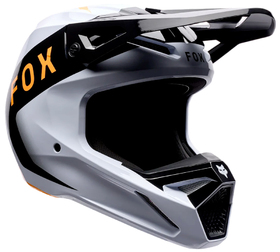 Casque cross Enfant Fox V1 Noble Noir-Blanc 2026