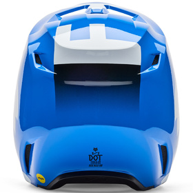 Casque cross Enfant Fox V1 Shield Bleu 2026 Derrière
