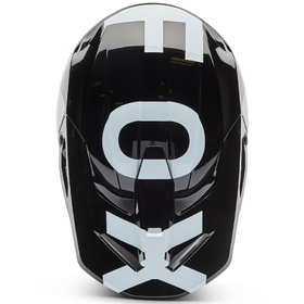 Casque cross Enfant Fox V1 Shield Noir 2026 Dessus