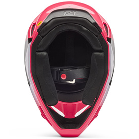 Casque cross Enfant Fox V1 Shield Rose 2026 Dessous