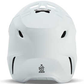 Casque cross Enfant Fox V3 Solid Blanc Mat 2024 Derrière