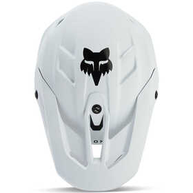 Casque cross Enfant Fox V3 Solid Blanc Mat 2024 Dessus