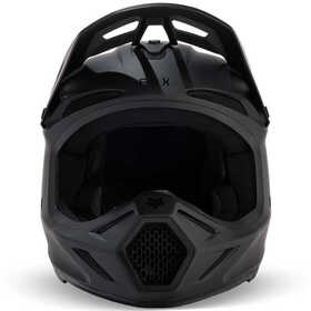 Casque cross Enfant Fox V3 Solid Noir Mat 2024 Devant