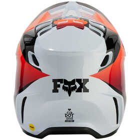 Casque cross Enfant Fox V3 Streak Blanc 2024 Derrière