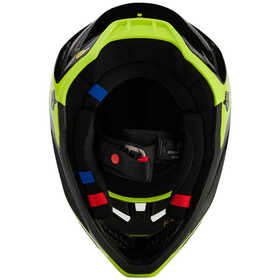 Casque cross Enfant Fox V3 Streak Jaune 2024 Dessous