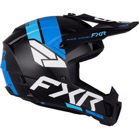 Casque cross Enfant FXR Clutch Blue-Cyan 2027 Côté