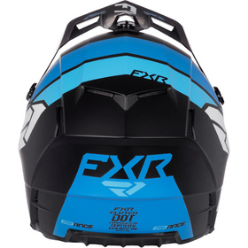 Casque cross Enfant FXR Clutch Blue-Cyan 2027 Derrière