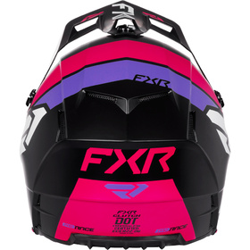 Casque cross Enfant FXR Clutch Razz-Lavender 2027 Derrière