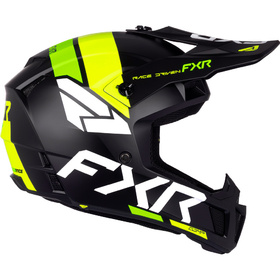 Casque cross Enfant FXR Clutch Yellow Fluo-Lime 2027 Côté