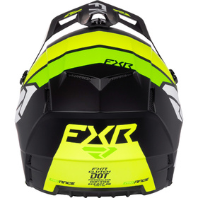 Casque cross Enfant FXR Clutch Yellow Fluo-Lime 2027 Derrière