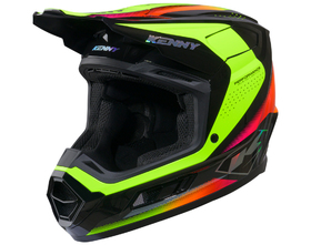Casque cross Enfant Kenny Performance Neon Yellow 2027 Côté