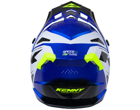 Casque cross Enfant Kenny Track Speed Neon Blue 2026 Derrière