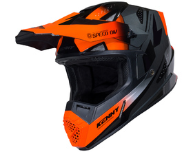 Casque cross Enfant Kenny Track Speed Neon Orange 2026 Côté