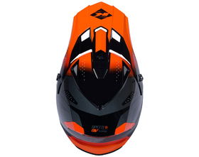 Casque cross Enfant Kenny Track Speed Neon Orange 2026 Dessus