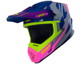 Casque cross Enfant Kenny Track Speed Purple Pink 2026 Côté