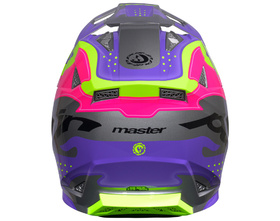 Casque cross Enfant Pull-In Purple Grey 2027 Derrière