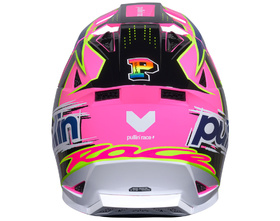 Casque cross Enfant Pull-In Race Neon Pink 2027 Derrière