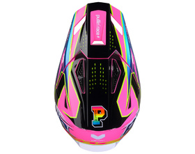 Casque cross Enfant Pull-In Race Neon Pink 2027 Dessus