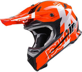 Casque cross Enfant Pull-In Race Neon Red 2024 Côté