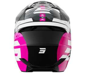 Casque cross Enfant Shot Furious Flash Rose 2026 Derrière