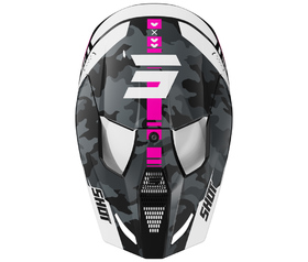 Casque cross Enfant Shot Furious Flash Rose 2026 Dessus
