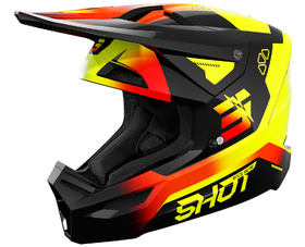 Casque cross Enfant Shot Furious Rocket Jaune Fluo 2027
