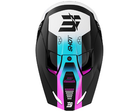 Casque cross Enfant Shot Furious Rocket Rose 2027 Dessus