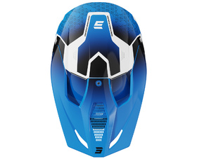 Casque cross Enfant Shot Furious Stream Bleu 2027 Dessus