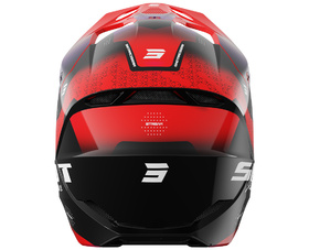 Casque cross Enfant Shot Furious Stream Rouge 2027 Derrière