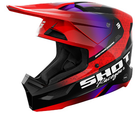 Casque cross Enfant Shot Furious Stream Rouge 2027