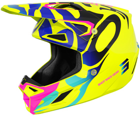 Casque cross Enfant Shot Speed Ghost Jaune Fluo 2026
