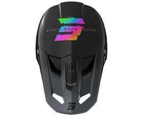 Casque cross Enfant Shot Speed Rac Noir 2027 Dessus