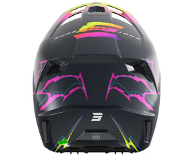 Casque cross Enfant Shot Speed Rac Rose 2027 Derrière
