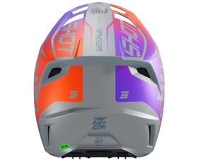 Casque cross Enfant Shot Speed Side Violet 2027 Derrière
